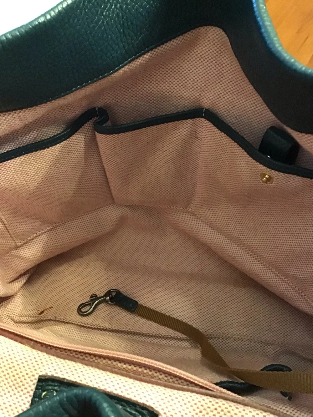Dooney & Bourke Teal Leather Hobo Bag - Picture 6 of 14